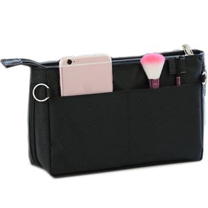 Bag Organiser Insert Handbag Pouch Insert for Women Cosmetic Handbag Organiser Large Purse Insert Organiser Tote Organiser Medium Waterproof Nylon Organiser Bag with Zipper Closure