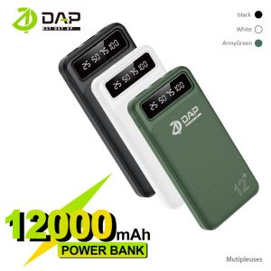 PowerBank DAP 12.000mah/10.000mah Dual Input Port Type C & Micro USB Original Fast Charging Real Capacity - Garansi Resmi 1 Tahun