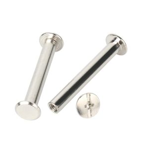 Nickel Plated Copper Plated Carbon Steel Binding Screws Nail Rivet M5 Studs Snap Rivets Books Butt Screw Photo Album Binding Screw