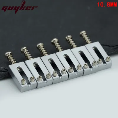 GUYKER New 10.5MM 10.8MM Stainless Steel Guitar Tremolo Bridge Saddles For ST