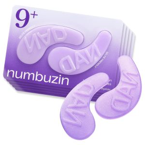 numbuzin No.9 Eye Patches NAD+ Collagen Jelly Eye Masks with Peptides Caffeine & Niacinamide Cooling Under Eye Patches for Puffy Eyes & Eyebags Skin Hydrated in Summer 5 Pairs (10 Patches)