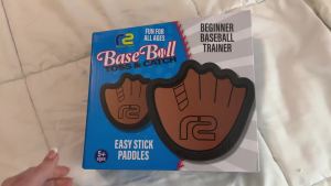 Toss and Catch Ball Game Set - Easy to Use Sticky Balls & Beginner Baseball Training Glove - Premium Toy Paddle Fits All Hand Sizes From Toddlers to Teens & Adults - Fun Gift Idea for Boys and Girls