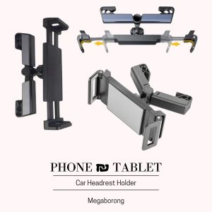 Adjustable Flexible Car Back Rear Seat Head Rest 360 Degree Angle Rotation Tablet Phone Pad Universal Holder Stand