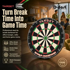 Target dart board for office game papan dart steel tip bristle professional round wire World Champions Dartboard