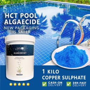 COD   Pool Algaecide for Swimming Pool Powder Copper Sulfate Pentahydratae Anti HCT 1kg Factory supply safe packaging