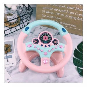 Vô lăng xe hơi cho bé  đồ chơi tập lái xe oto cho bé phiên bản quốc tế bằng nhựa ABS an toàn và hệ thống đèn nhạc tiếng anh sôi động