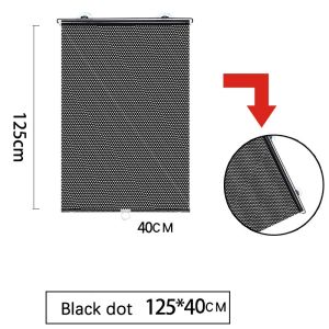 Car Windshield Sunshade Sun Visor Solar Protection Retractable Set Front Rear Window UV-protective Curtains