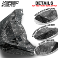 MOKOTO ADV 160 FRONT BEAK GRANISH COVER LOW WINGLET CAP CARBON / MATTE BLACK / FORGED FOR HONDA ADV 160 MOTORCYCLE. 