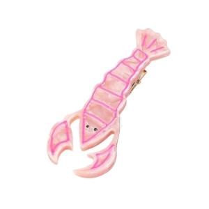 Sophisticated Themed Hair Clamp Lobster Shape Hairpin Acetate Hair Clip Construction Gentle Hold For Women’s Hairstyling