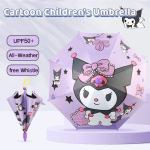 Sanrio Umbrella for Kids Large Size Kids Sunscreen Umbrella Cartoon Patterned Long Handle Umbrella