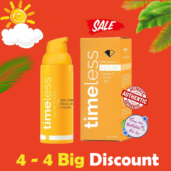 Trị thâm sáng da Timeless 20% Vitamin C + E Ferulic Acid Serum Serum