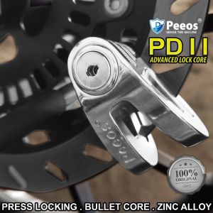 Peeos PD11 Disc Lock Ultimate Anti Theft Protection Advanced Lock Core & Anti-Cut Zinc Alloy to Motorcycles Heavy Duty Durable Secure Your Motor Today