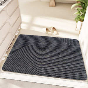 Entrance Door Mat Anti-Slip Floor Mat Dust Away Welcome Mat PVC Wire Loop Foot Mat Entry Carpet