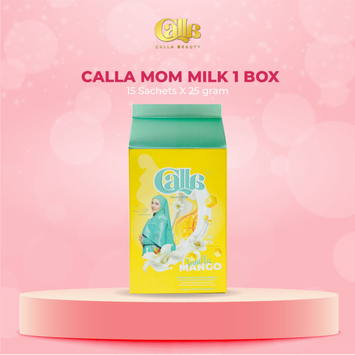 CALLA MOM MILK | 1 Box 15 Sachets x 25 Gram Susu Kambing Berperisa ...