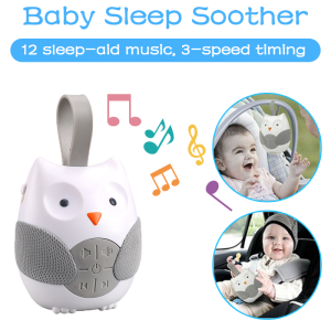 【In Stock】Portable Owl Music Player Comfort Baby Bedside Sleep Assistant Owl Toy Lullaby Toy Owl Hanging on Stroller