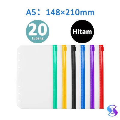 ZIPLOCK BINDER /Kantong Penyimpanan Tagihan/Binder Divider/Zipper Pocket/ZIPLOCK SLEEVE WARNA BINDER