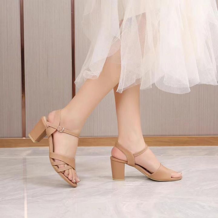 Korean style shoes satin high-heeled shoes for women BE79741 - Yaaku.com
