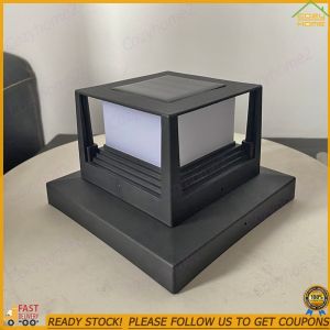 Outdoor Solar Post Light Waterproof Garden Lamp for Fence Yard Pathway Illumination