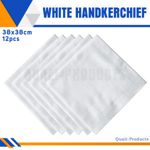 Quali-Products - White Handkerchief 12pcs - 38x38cm