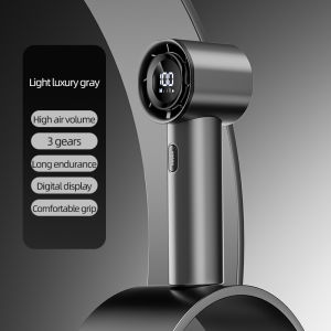 「2025 Upgrade!」Mini Handheld Fan 4000mAh⚡5 Speed LED Display | 72H Long-Lasting🔋 Super Wind Power Pocket Fan for Travel/Office