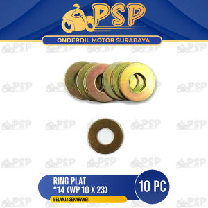 Ring Plat "14 (WP 10 X 23) Harga Per Pak Isi 10 PC - Reng Plate Pelat Washer Kunci 14 Diameter 10mm