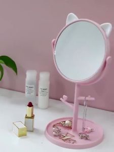 Gương để bàn tai mèo thiết kế dễ thương phù hợp trang điểm và làm đẹp