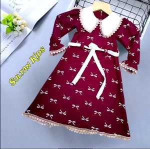 Pakaian anak perempuan edisi lebaran usia 3 tahun sampai 12 tahun//Gamis anak-anak perempuan bahan japanline model vita usia 3 tahun sampai 12 tahun