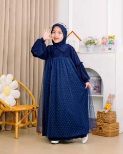 SAKURA DRESS KIDS gamis set hijab anak terbaru 2025/gamis anak lebaran 2025 viral/gamis anak terbaru 2025 6-11 thn/gamis anak perempuan brukat motif terbaru 2025 mewah viral