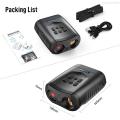 KKmoon Kính nhìn xuyên đêm HD APL-NV009 4K Kính kỹ thuật số Ống nhòm ban đêm Zoom quang học 1080P 5x xem 984ft/300m trong bóng tối với màn hình LCD 3-inch Hỗ trợ màn hình hình ảnh ghi video. 