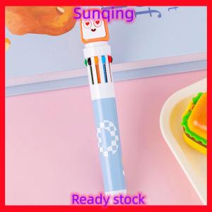 SQ Stationery [Flash Sale] Cartoon Capybara 10-Color Ballpoint Pen Cute 0.5mm Colorful Ink Gel Pen School Office Supplies Stationery Multicolored Pen