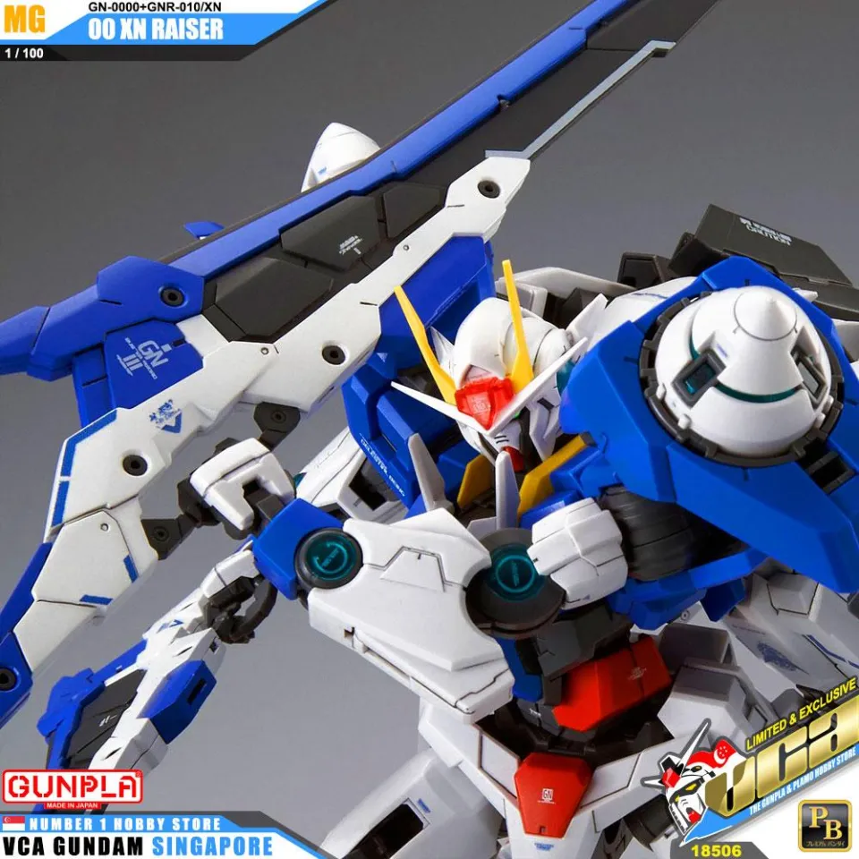 PREMIUM BANDAI GUNPLA MASTER GRADE MG 1/100 00 XN RAISER PLASTIC
