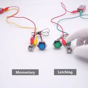 WH 12mm Metal Push Button Switches Illuminated Waterproof Flat Head High Head Momentary Self-reset Car Power Symbol Switch Round Led Doorbell 5V 12V 24V