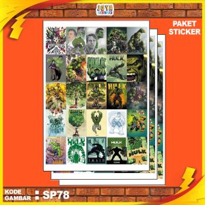 GAMBAR STICKER HULK / STIKER HULK / PAKET STIKER HULK PER 25 PCS / KODESP78