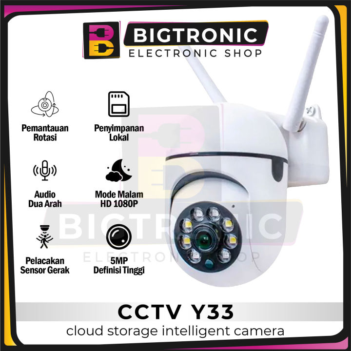CCTV Smart Y33 Wide Camera Night Vision Komunikasi 2 Arah Auto Tracking ...
