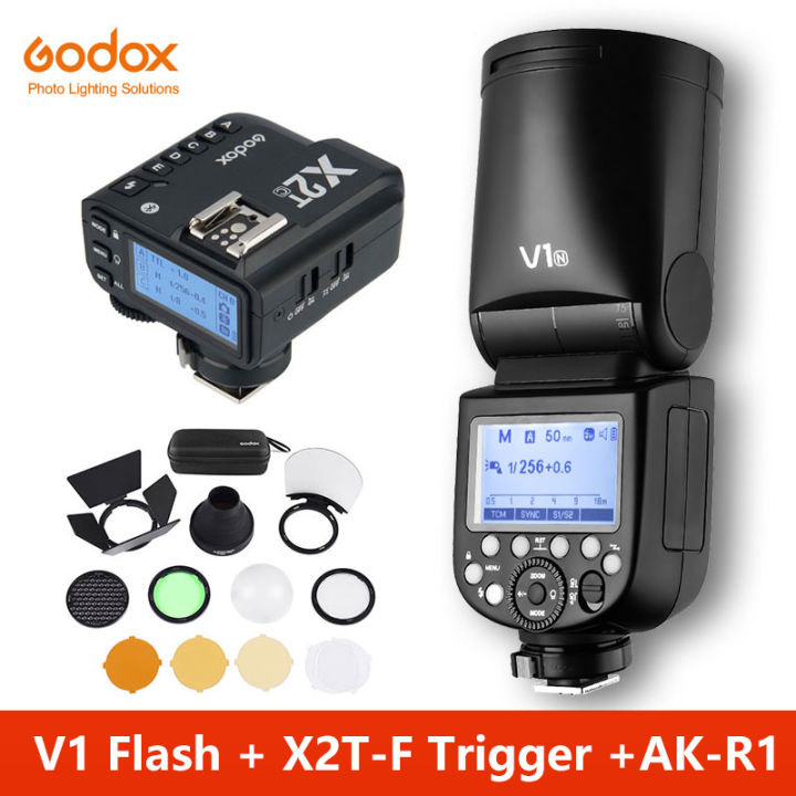 Godox V1-S Round Head Camera Speedlite Flash For Sony – TTL HSS 2.4G Wireless, LCD Zoom