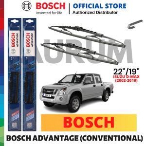 Bosch Advantage Wiper Blade set for Isuzu D-Max 2002-PRESENT (22/19) 2PCS