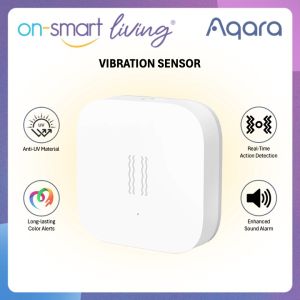 【GLOBAL】AQARA Smart Vibration Sensor - Real Time Action Detection - Long-Lasting Color Alerts - 1 Year Warranty