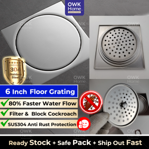 150mm Fast Waterflow SUS 304 Floor Trap Floor Grating | Bathroom Floor Grating | Stainless Steel Floor Trap