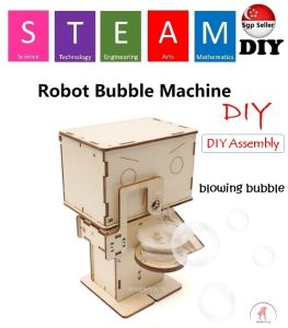 STEM DIY for Kids Educational Science Toy - DIY Robot Bubble Machine Toys - Science Experiment Toys - Kids Science DIY