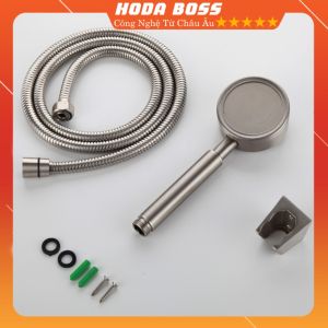 Vòi sen tắm HODA BOSS 100% INOX 304 bát sen dày - Tay sen tắm tăng áp tia min cao cấp không gỉ sét