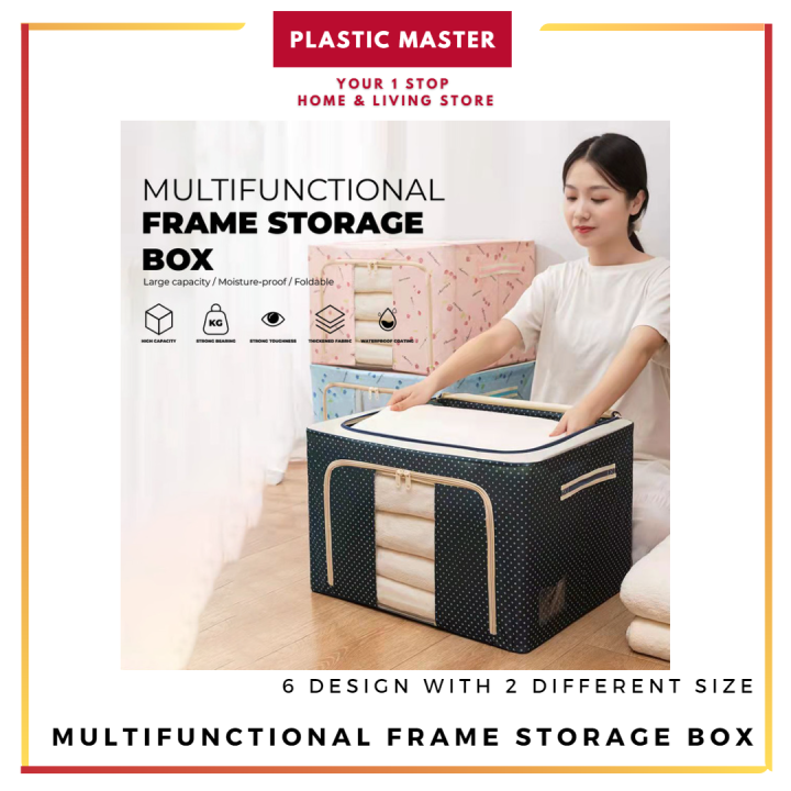 Multifunctional Storage Box Wardrobe Organizer Blanket Storage Box 66L