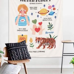 Ready stock sa local warehouseSimple Nordic ins Light artistic backdrop fabric wall hanging tapestry for room bedroom sofa and wall decoration