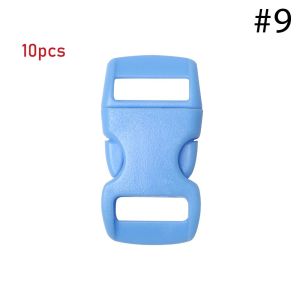 FEELDG 4/10/50pcs Paracord Bracelet Accessories Curved Webbing Outdoor Tool Side Release Buckle Camp Bag Parts Dog Collar Strap