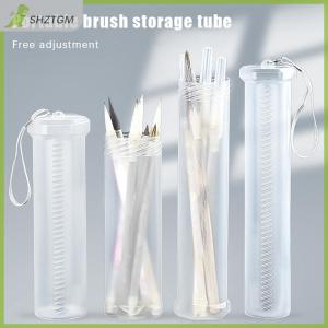 【SHZTGM】 กล่องใส่ดินสอสำหรับนักเรียนรูปทรงกระบอกที่ใส่ปากกา PP แบบพกพาปรับได้อุปกรณ์จัดระเบียบปากกาโปร่งใส1ชิ้น