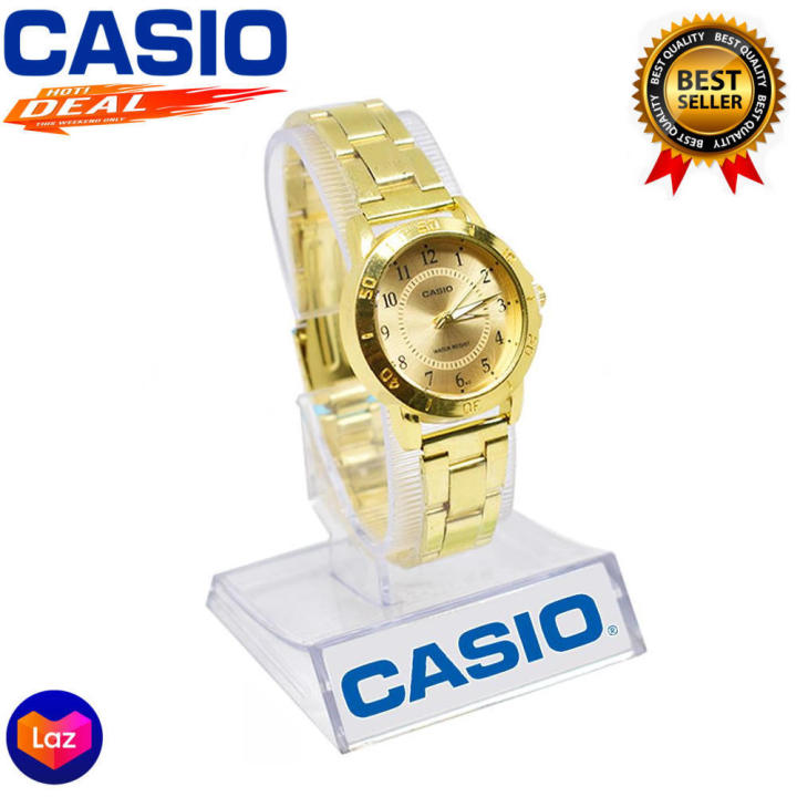 Casio Analog Number Automatic All Gold Stainless Steel Watch for Women Gold Lazada PH