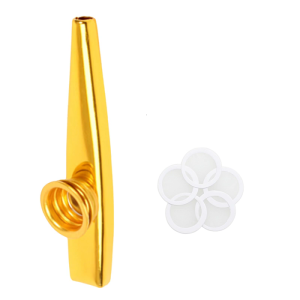 Metal Kazoos With Kazoo Flute Diaphragms Mouth Kazoos Ukuleles Companion Standard Common Size Musical Instruments Parts