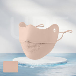 【SG 🚚】UPF50+ UV Protection Face Mask for Women Lightweight Breathable Ice Silk Summer Eye Protection Travel Sun Mask