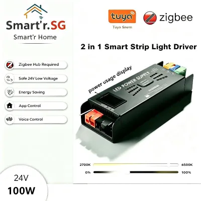 Tuya Smart Zigbee CCT LED or COB driver support Alexa and Google intergration