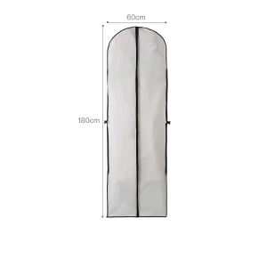 Hanging Dress Cover Waterproof Dust Proof Garment Bag Foldable Suit Storage 60x180cm