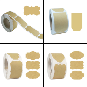 Jams Label Adhesive Sticker Writeable Sticker Jams Sticker for Baking Envelope Bottle and Wedding